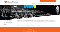 Desktop Screenshot of crossmotion.nl